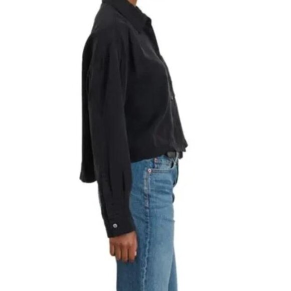 Alex Mill Gemma Button Down Shirt - Black | NWT | Size XL - Picture 3 of 5